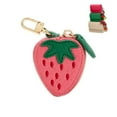 thumbnail image 1 of Strawberry Coin Purse, Cute Leather Bag Charm for Handbag, Mini Keychain Wallet with Zipper, Pouch Wallet Gift for Women and Girls, 1 of 7