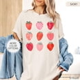 thumbnail image 1 of Strawberry Comfort Colors Shirt, Summer Strawberry Tee, Strawberry Shirt For Woman,Strawberry Lover,Strawberry Festival Gift,Botanical Tee, 1 of 6