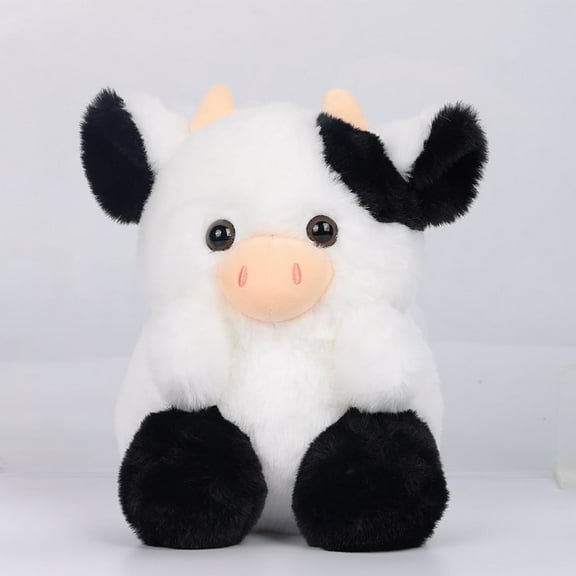 Strawberry Cow Plush Toy | Soft Stuffed Animal | Cute Strawberry Milk Plushie | 7.87 Inch | Small Decorative Cushion | Cozy Nap Pillow | Kawaii Collectible Gift