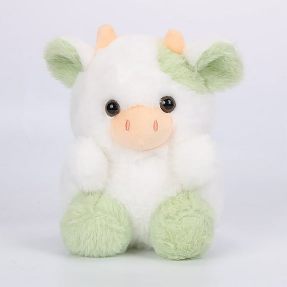 Strawberry Cow Plush Toy, Soft Stuffed Animal Doll, Cute Hugging Pillow, Gift for Kids, 7.87-Inch Fluffy Friend, Home Decor