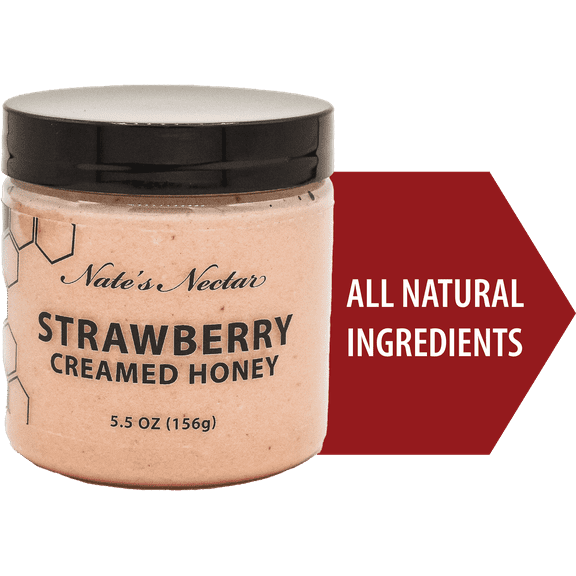 Strawberry Creamed Honey, Nate's Nectar, 5.5 oz