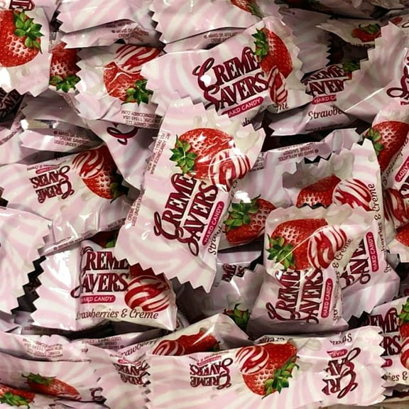 Creme Savers Strawberries Cream - 2lb Bulk Bag