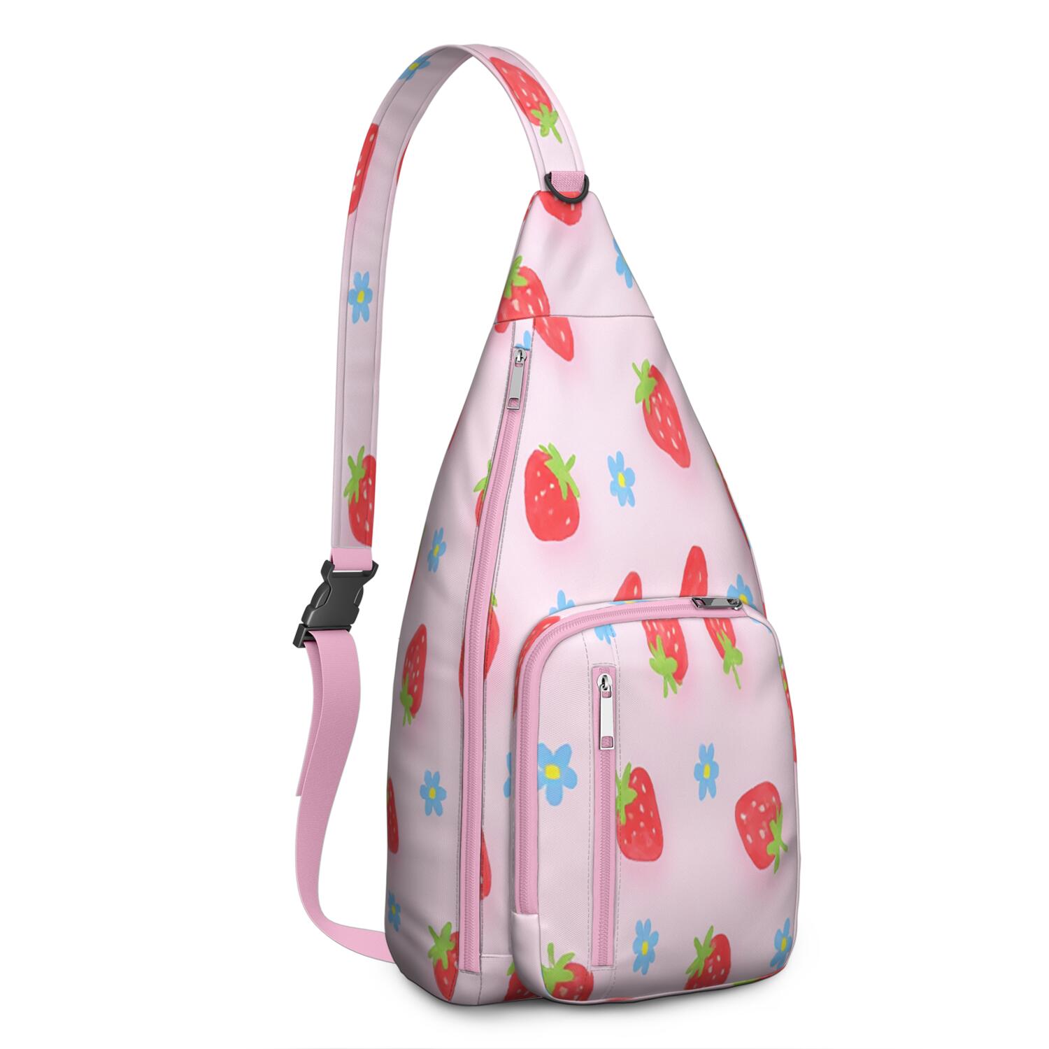 Strawberry Crossbody Sling Bag Anti Theft Sling Shoulder Bag for Women Men Unisex