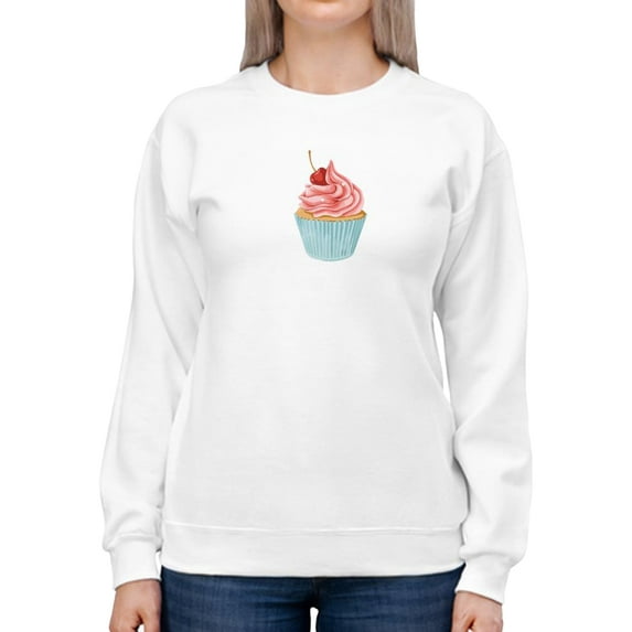 Strawberry Cupcake Sweatshirt Women -SPIdeals Designs, Female 5X-Large