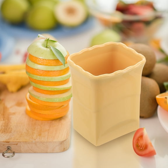 Strawberry Cutter, Xinsrenus Stainless Steel Fruit Slicer, Multifunctional Banana Kiwi Cutter Kitchen Gadget Non-Slip Handle Protective Cover