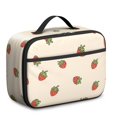thumbnail image 1 of Strawberry and Dot Beige Pattern Insulated Lunch Bag Teens,Bento School Lunch Bag for Teens for Work,Picnic or Travel 10.6x7.7x4.3 Inches,12 Can Capacity, 1 of 6