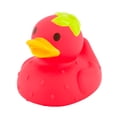 thumbnail image 1 of Infantino Strawberry Rubber Duck Bath Toy for Infants 3+ Months, 1 of 9