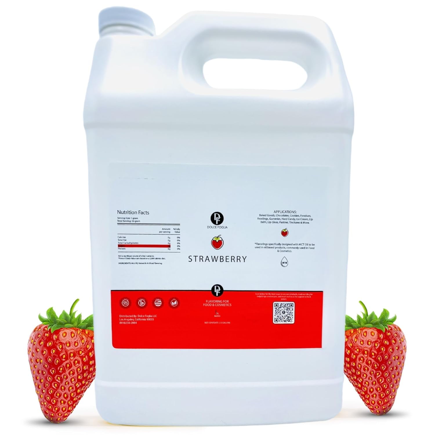 Strawberry Extract 1 Gallon OilSoluble Multipurpose Flavoring Ideal