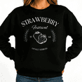 thumbnail image 1 of Strawberry Festival 1968 Womans Print Sweatshirt Graphic Sweatshirt Black S-3XL Fruit Casual Tops, 1 of 4
