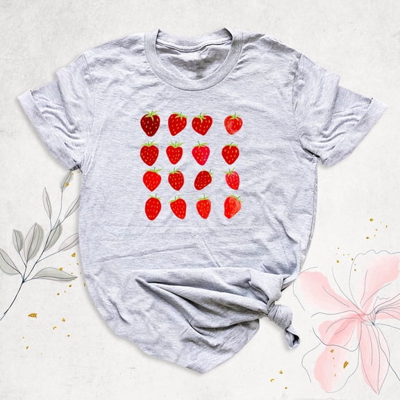 Strawberry Festival Shirt, Strawberry Lover Tshirt, Aesthetic Women Tee, Strawberry Shirts, Botanical Shirt, Fruit Shirt, Gardener Tees Tshirt All Size S-5XL