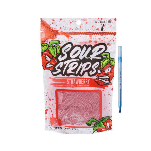 Strawberry Flavored Chewy, Candy Bag, 3.4 oz