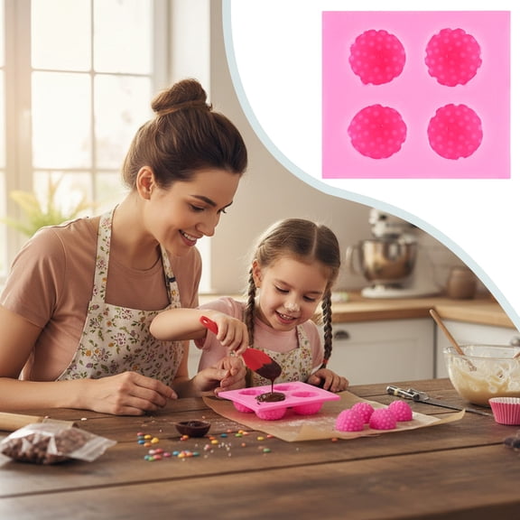 Strawberry Fondant Bow Fondant Silicone Baking For Cupcake Topper Candy Candle Model