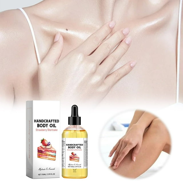 Strawberry Fragrant Body Oil Nourishing Soft Moisturizing and