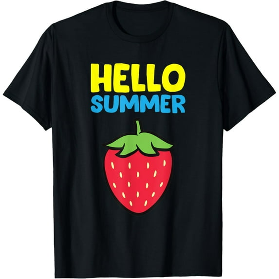 Strawberry Fruit Hello Summer Cute Strawberry T-Shirt