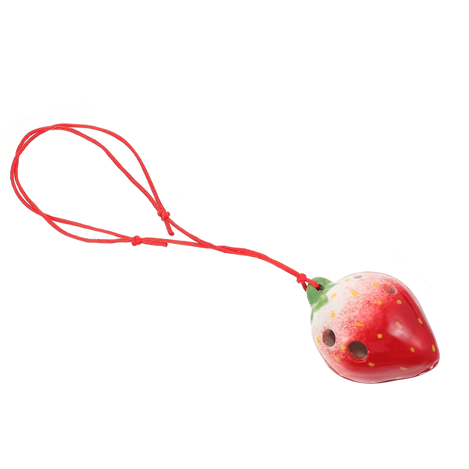 Strawberry Fruit Ocarina 6-hole Instrument Music Instruments for Kids Necklace Creative Gift Child Student