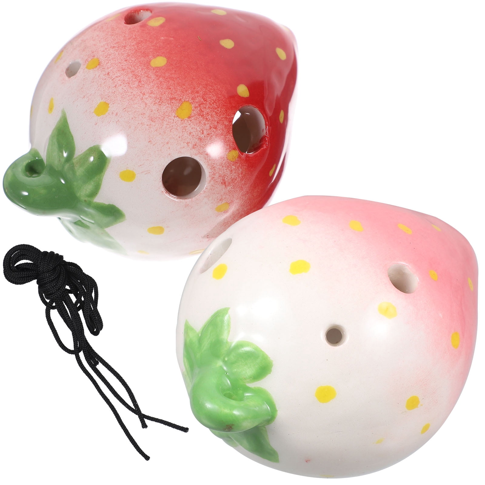 Strawberry Fruit Ocarina Beginner Practice Porcelain Girls Ocarinas