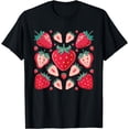 thumbnail image 1 of Strawberry Fruit Slices Strawberry Lover Summer Men Women T-Shirt, 1 of 3