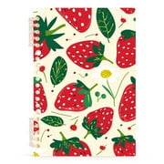 Strawberry Fruit Spiral Journal Notebook College Ruled Notebook 8.3" x 5.7" A5 Lined Thick Paper Page