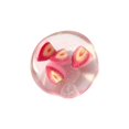 thumbnail image 1 of Strawberry Fruit Squishy Toy, Transparent Plastic Sensory Fidget with Pink Slice Details for Study Breaks, 1 of 6