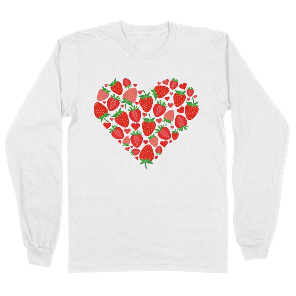 Heartbeat Strawberry Shirt Fruit Shirt