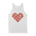 thumbnail image 1 of Strawberry Heart Tank Top Unisex Small White, 1 of 5