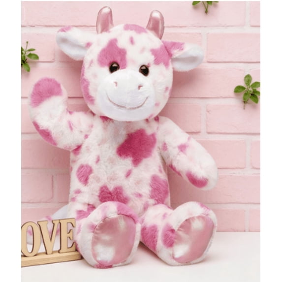 Strawberry Highland Cow Stuffed Animal with Strawberry Scent,Pink Cow Plush Toys 9.84 Inch Super Soft & Stuffed Plush Fall Plush Perfect,Valentine's Day Gifts For Her