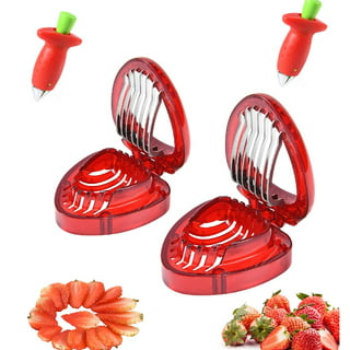 Stainless Steel Strawberry Slicer Tool Portable Strawberry Pedicle Remover  Household Kitchen Gadgets Kitchen Supplies - Fruit & Vegetable Tools -  AliExpress