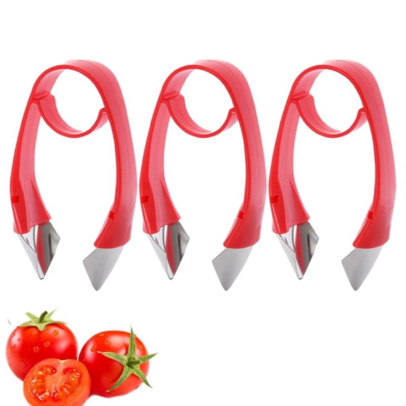 Strawberry Huller & Tomato Corer Tool - Fast Fruit Stem Remover, Versatile Kitchen Prep Gadget for Pineapples, Potatoes, and More