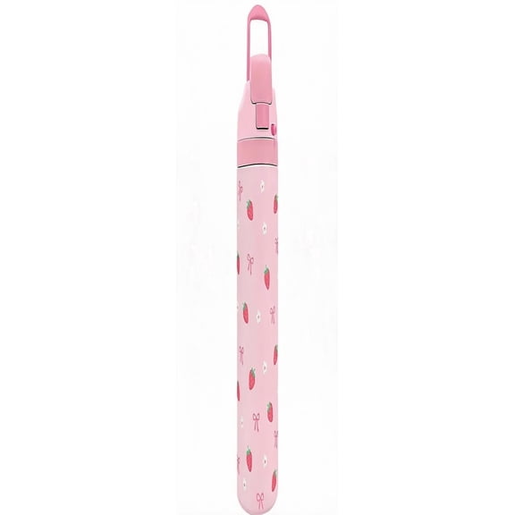 Strawberry Insulated Stainless Steel Water Bottle with Straw 24 Ounces