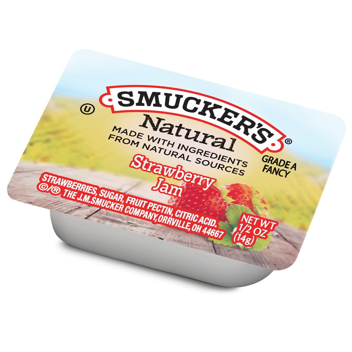 Strawberry Jam, 0.5 Ounce (Pack of 200)