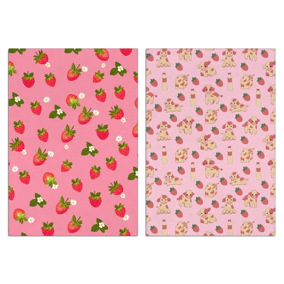 Strawberry Kitchen Towels Set of 2,Ultra Absorbent & Fast Drying Farmhouse Dish Towels 18x26 Inch, Decorative Hand Towels for Kitchen,Bathroom,Cooking,Baking,Housewarming Gift.