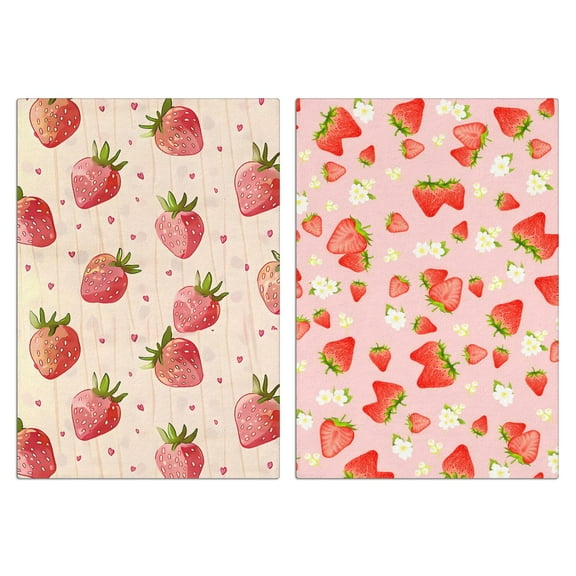 Strawberry Kitchen Towels Set of 2,Ultra Absorbent & Fast Drying Farmhouse Dish Towels 18x26 Inch, Decorative Hand Towels for Kitchen,Bathroom,Cooking,Baking,Housewarming Gift.