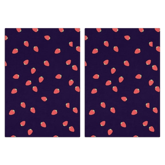 Strawberry Kitchen Towels Set Of 2, Absorbent and Soft Dish Towels for Farmhouse Decor, Country Kitchen.