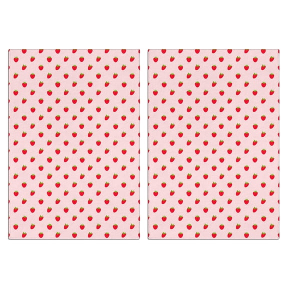 Strawberry Kitchen Towels Set Of 2, Absorbent and Soft Dish Towels for Farmhouse Decor, Country Kitchen.