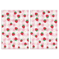 Strawberry Kitchen Towels Set Of 2, Absorbent and Soft Dish Towels for Farmhouse Decor, Country Kitchen.