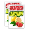 thumbnail image 1 of Strawberry Lemonade (24" X 36") Vinyl Decal Only (Pack of 2) |Sign|Sticker|Poster, 1 of 4
