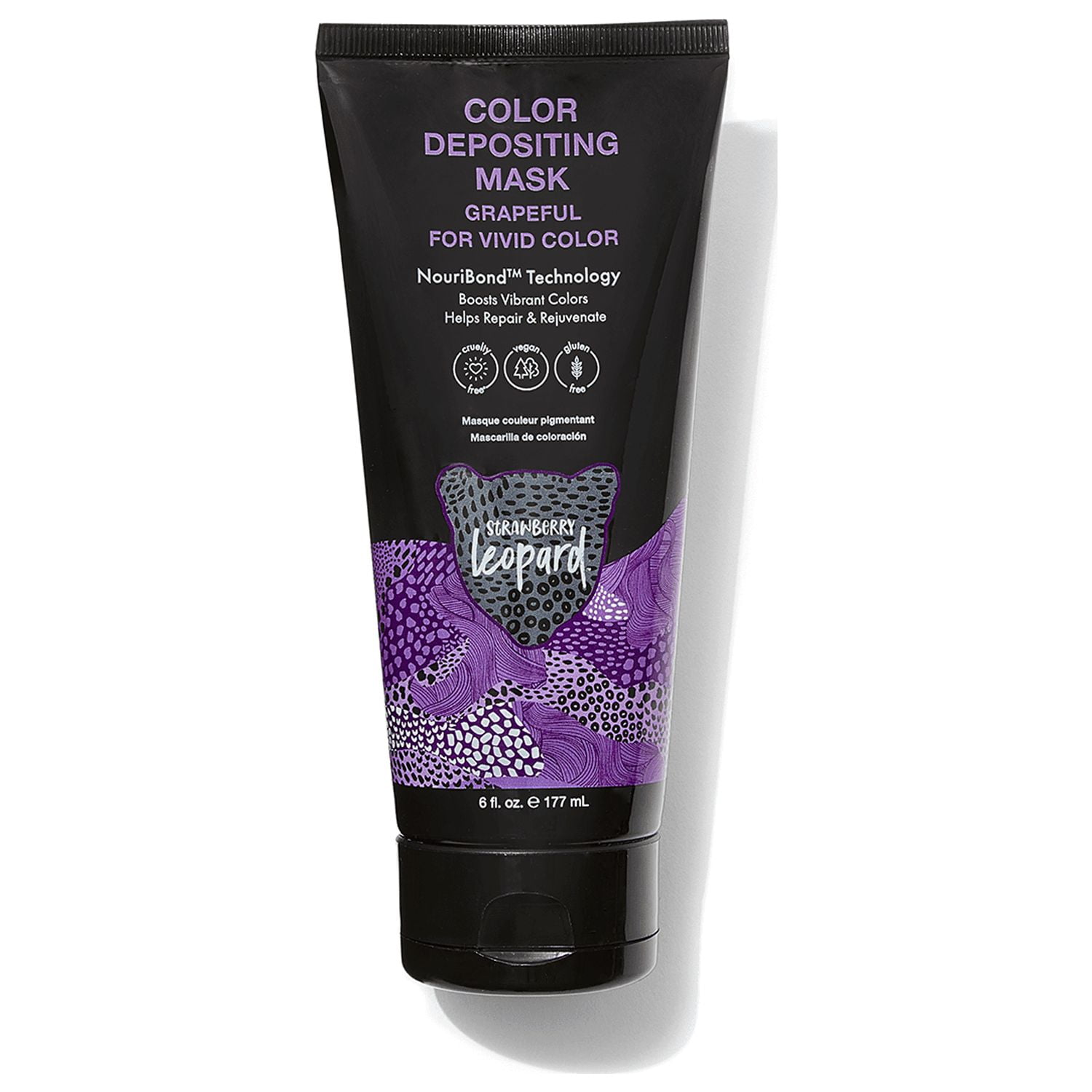 Strawberry Leopard Grapeful Color Depositing Mask 6 Fl Oz, Boosts