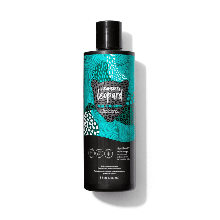 Strawberry Leopard Teal the Show Semi Permanent Conditioning Hair