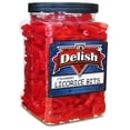 thumbnail image 1 of Strawberry Licorice Bits by Its Delish, 2.5 LBS 40 Oz Jumbo Container Jar  Original Style Chewy Red Strawberry Candy Twists  Great Gifts Party Sweets  Made in USA, Vegan, Kosher, 1 of 6