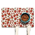 thumbnail image 1 of Strawberry Lover Pet Feeding Mat with Red Berry Print, Durable Waterproof Dog Food Mat, Absorbent, Non-Slip, Quick Dry, Easy Clean Mat for Kitchen and Bathroom, 1 of 4