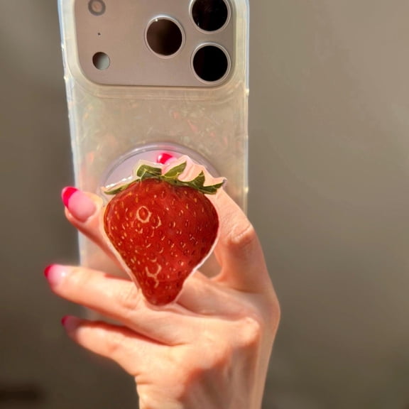 Strawberry MagSafe Phone Grip Fun iPhone, iPad, Holder