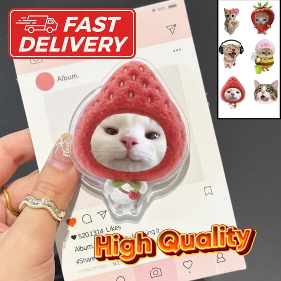 Strawberry MagSafe Phone Grip Fun iPhone, iPad, Holder