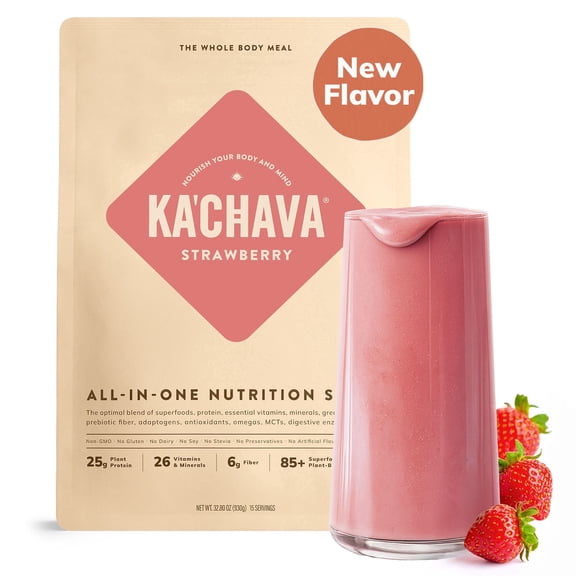Ka'Chava Strawberry Meal Replacement Powder - 15 Servings