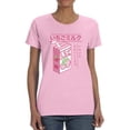 thumbnail image 1 of Strawberry Milk Japanese T-Shirt Women -Smartprints Designs, Female 4X-Large, 1 of 4