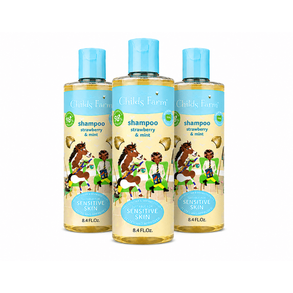 Strawberry & Mint Shampoo, 8.4 fl oz 3 Pack