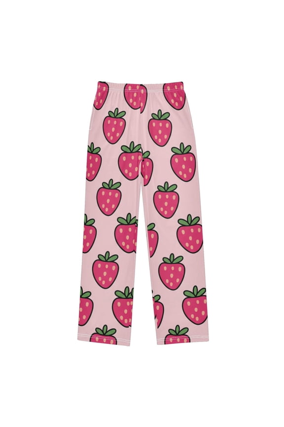 Strawberry Pajama Pants Soft Lightweight Lounge Pants Bottoms Sleep Pants Warm Comfy