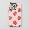 thumbnail image 1 of Strawberry Pattern For All iPhone Series Protective Phone Case Cute Cartoon Pink, 1 of 7