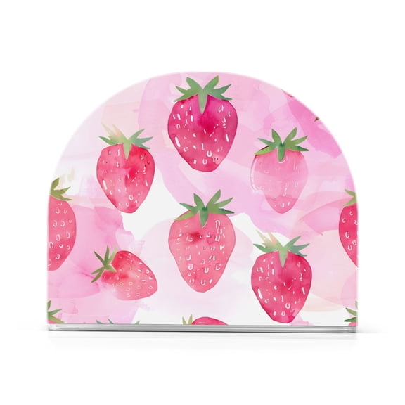 Strawberry Pink Napkin Holders for Tables Napkin Stand Paper Holder Organizer Tabletop Tissue Box Dispenser