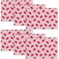 thumbnail image 1 of Strawberry Placemats Set of 6, Strawberry Place Mats Table Mats for Kitchen Dining Table Kitchen Decor Linen 12x18 Inch, 1 of 6