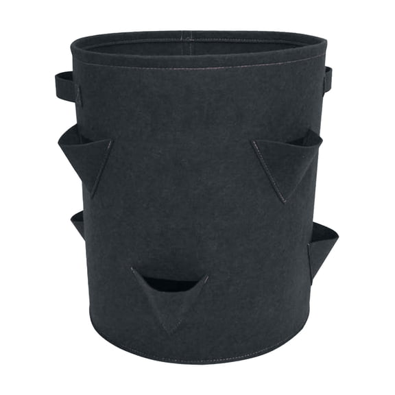 Strawberry Planting Bag Garden Planting Bag with Eight Holes, Green Hanging Planter for Indoor and Outdoor Use, Ideal for Growing Strawberries